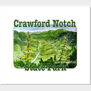 Crawford Notch State Park, New Hampshire Posters and Art